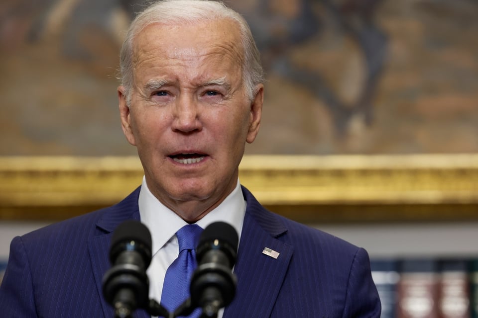 Joe Biden en conferencia de prensa