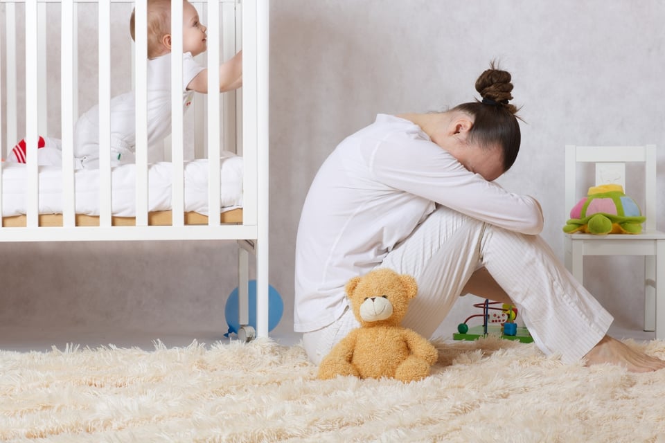Woman with postpartum depression, MundoNow