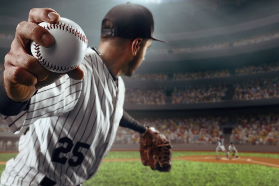 bola, beisbol, campo, partido, campeíon