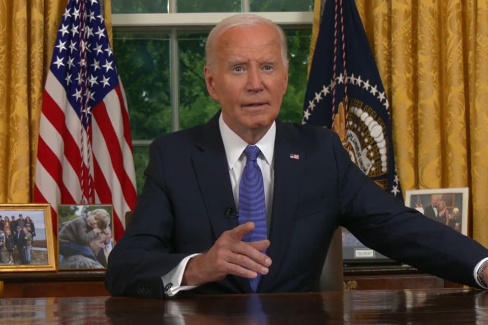 Biden rompe el silencio a días de renunciar a la reelección