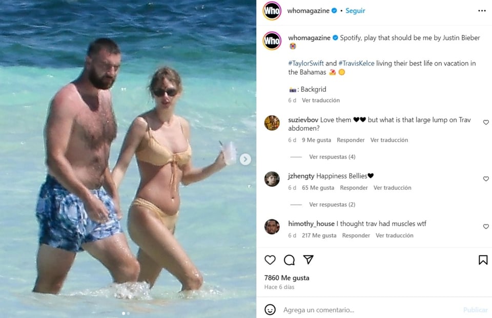 Taylor Swift, Travis Kelce, boyfriends, The Bahamas, MundoNOW