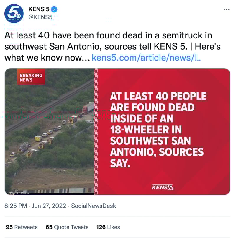 Bombero tragedia San Antonio: El cuerpo de los inmigrantes ardía