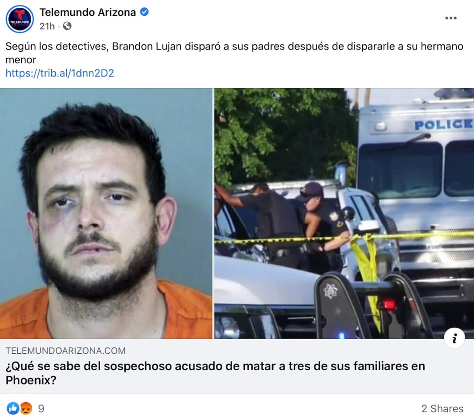 Brandon Luján did not ask for help for the injured