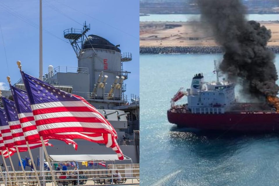 EEUU dice que buque de guerra y buques comerciales están bajo ataque en el Mar Rojo