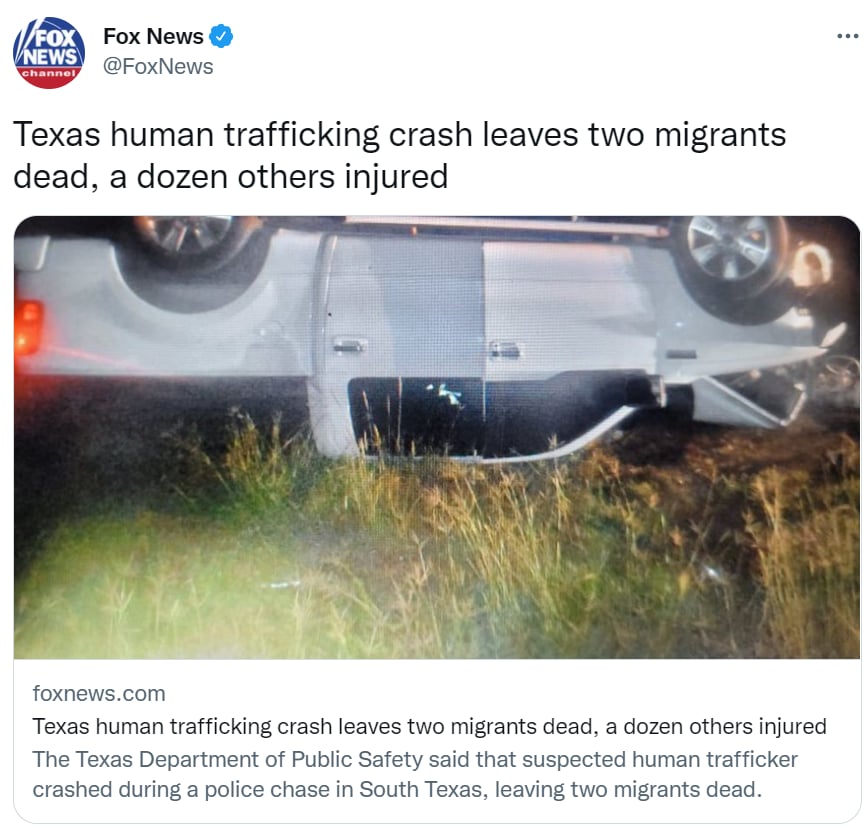 Accidente inmigrantes muertos Texas