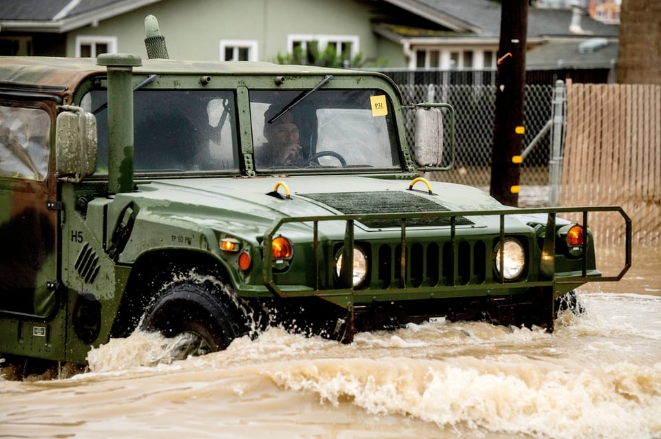 Río atmosférico California evacuación 