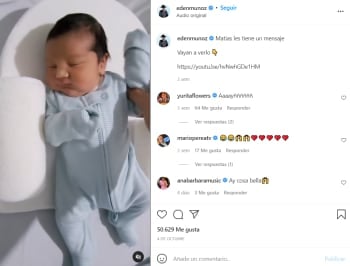 Paola Llanes, wife of Edén Muñoz is positive that soon her son will get ahead