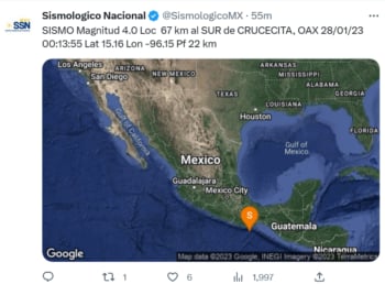 Terremotos México
