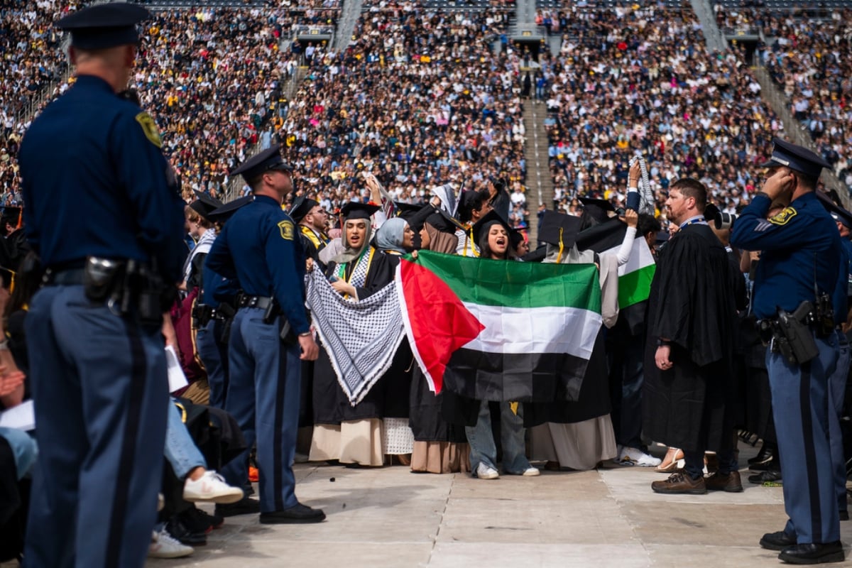 protestas, palestinas, Universidad de Virginia, detenidos, policiales, MundoNOW