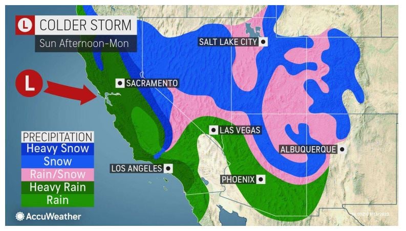 Tormentas del pacifico podrían afectar a California