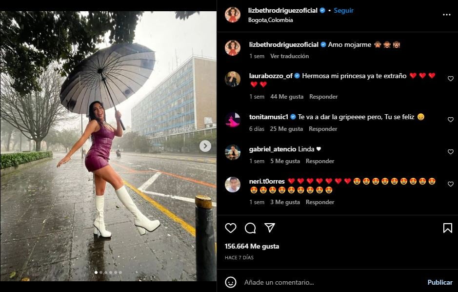 Seguidores reaccionan a Lizbeth Rodríguez bailando.