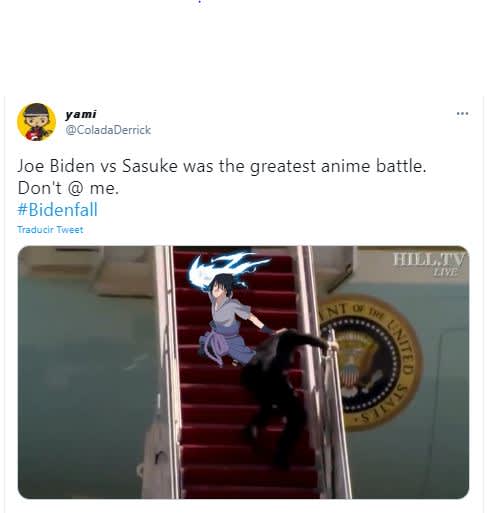 biden fall memes