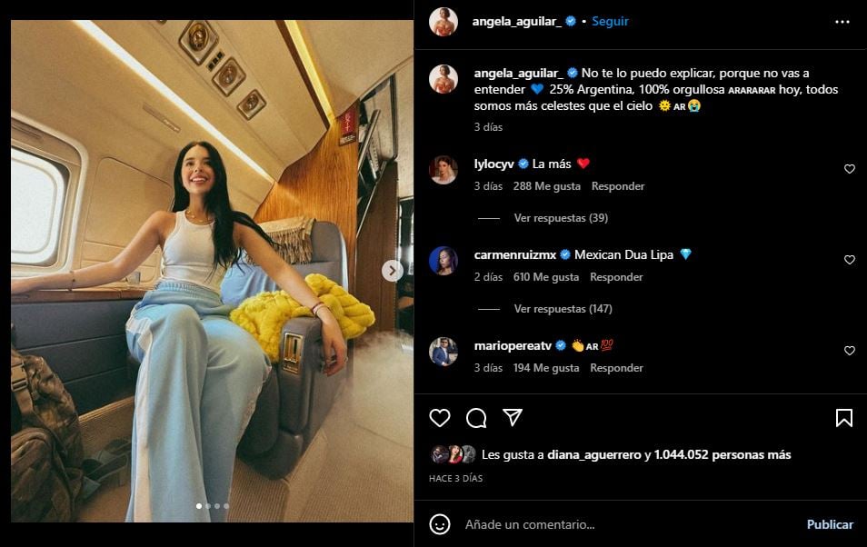 También critican a Angela Aguilar por creerse argentina.