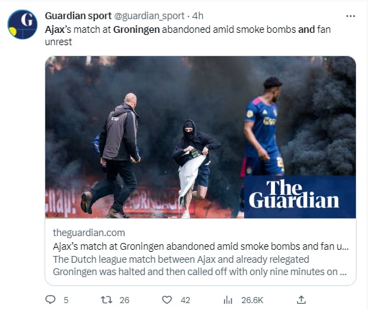 Los incidentes violentos en los partidos de fútbol no son nuevos en Países Bajos