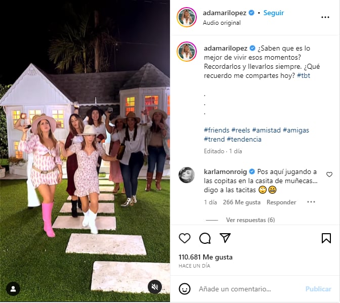 Tras su salida de Hoy Día, Adamari López se muestra de fiesta