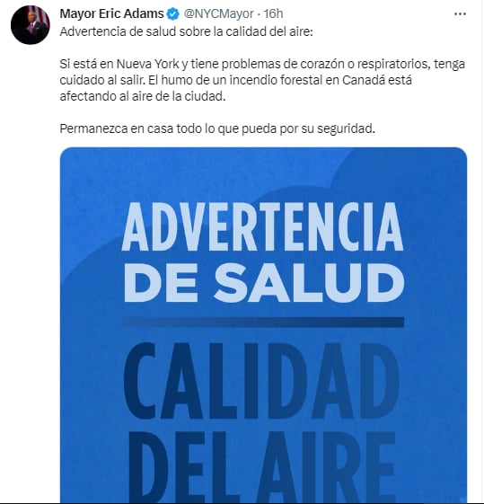 Las alertas sobre la calidad del aire advierten a los "grupos sensibles"