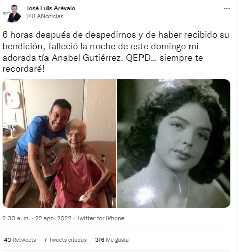 ¿De qué murió Anabel Gutiérrez?