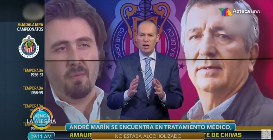 André Marín y el episodio de salud que 'expuso' su enfermedad en vivo