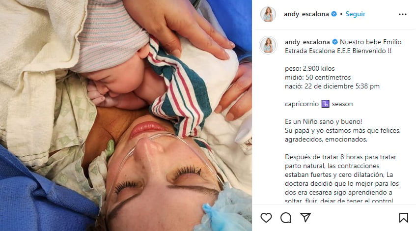 "Nuestro bebé Emilio Estrada Escalona"