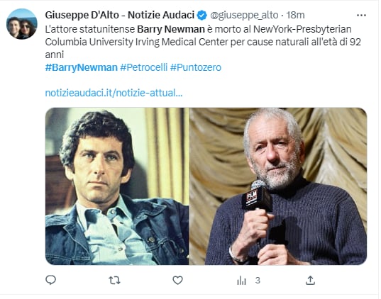 Barry Newman fue nominado a los Globos de Oro y Emmy's