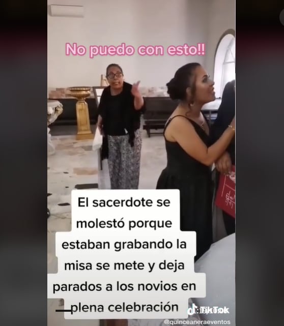 "¿Porqué le echó a perder la misa a mi hijo? ¿Porqué?"