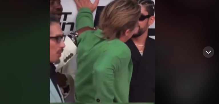 ¿Bad Bunny se sintió incómodo con Brad Pitt?