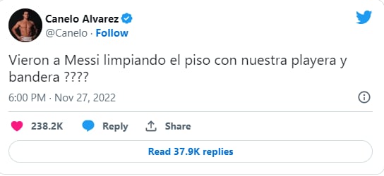 Canelo 'desató' su furia en redes