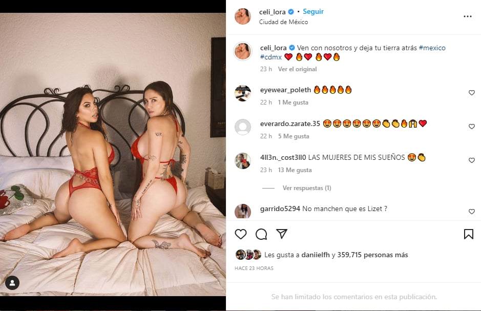Compartieron sesión de fotos en lencería