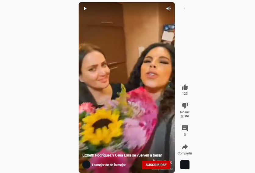 Video de Celia Lora y Lizbeth Rodríguez en 'romántico' momento