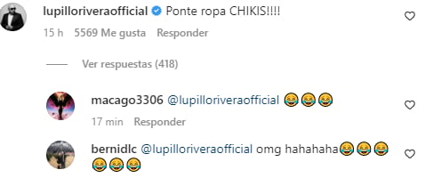 His uncle Lupillo asks him to put on clothes
