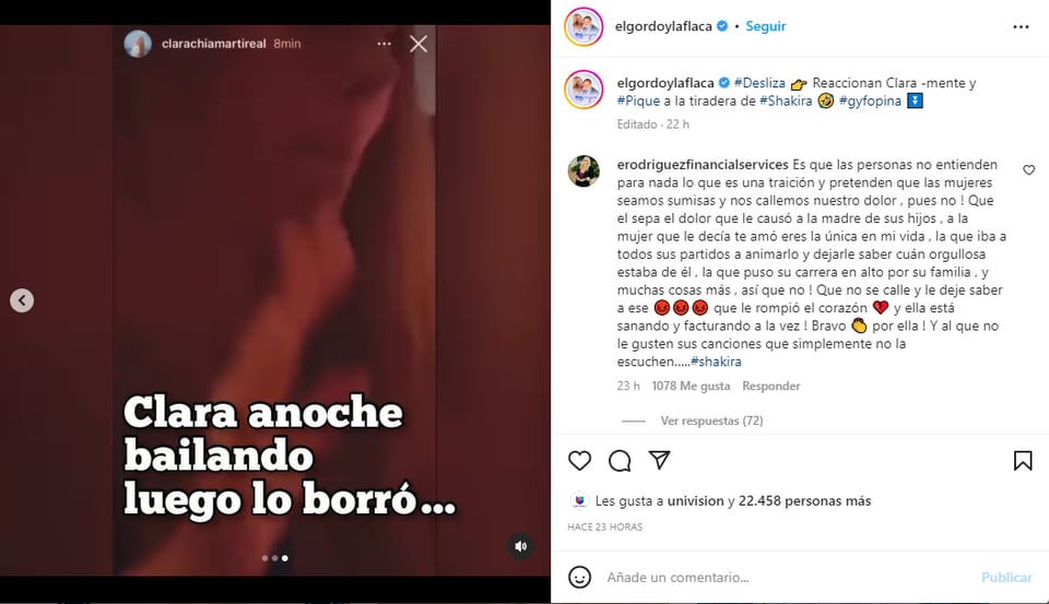 La novia de Piqué respondió pero, ¿se arrepintió?