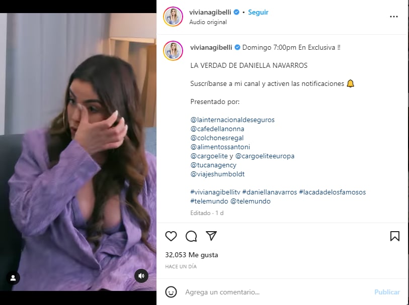 Daniella Navarro confiesa haberle sido infiel a su ex Carlos Arreaza