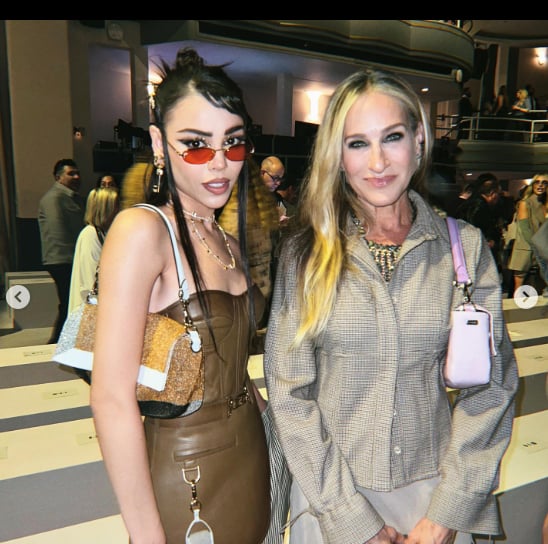 Posed with Sarah Jessica Parker