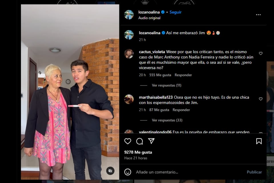 Alina Lozano, Jim Velásquez, Pregnant, Colombia, Couple