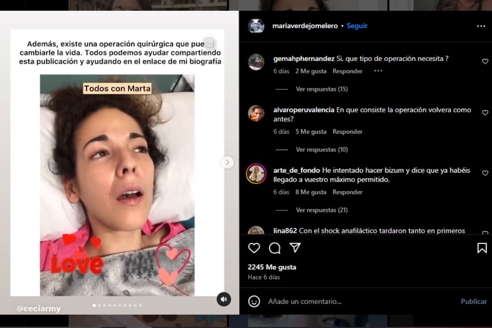 Marta Pérez, Spain, Gym, Allergy, Coma state