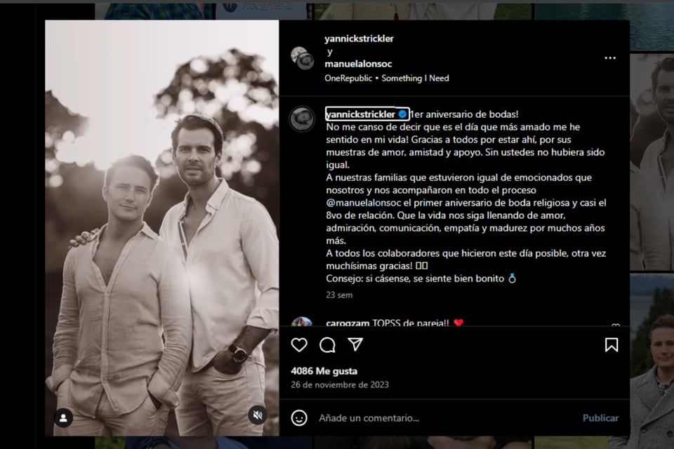 René Strickler, Nacimiento, abuelo, Yannick Strickler, bebé