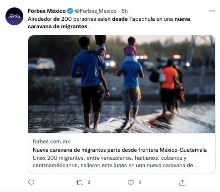 border migrant caravan