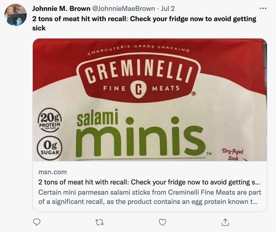meat recall Creminelli Fine Meats