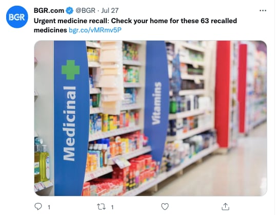 recall medicamentos eeuu