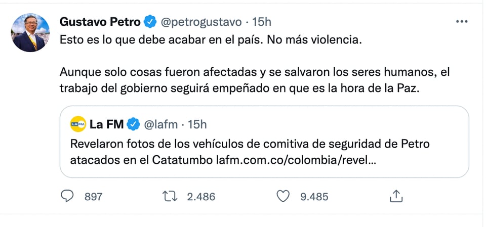 En la zona hay presencia del ELN