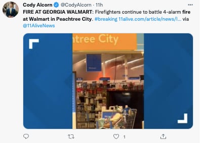 INCENDIO WALMART GEORGIA