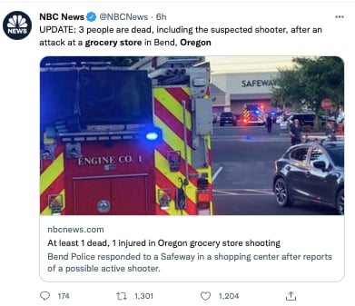 tiroteo oregon