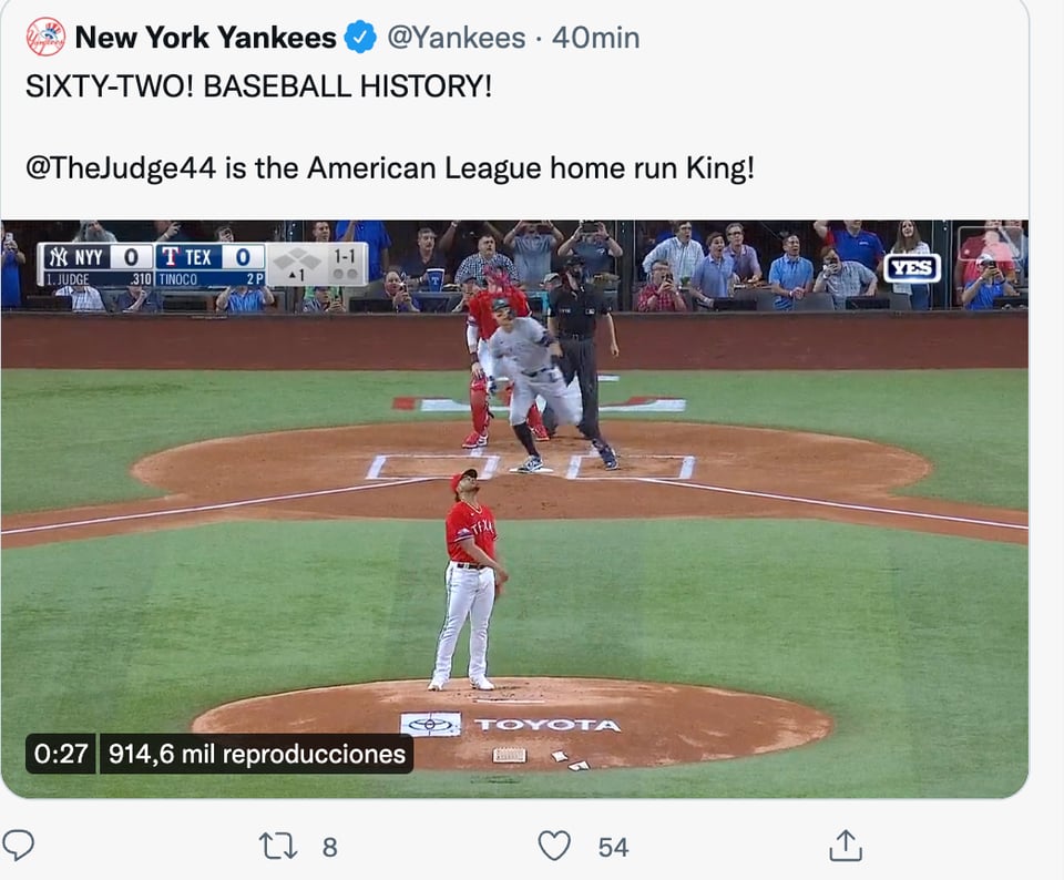 Aaron Judge breaks Maris record