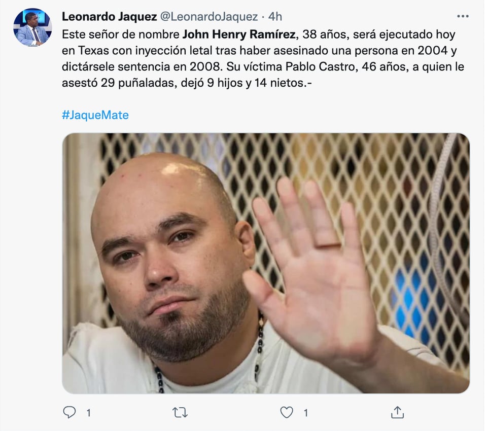 ¿Quiénes estuvieron presentes cuando John Henry Ramírez fue ejecutado?