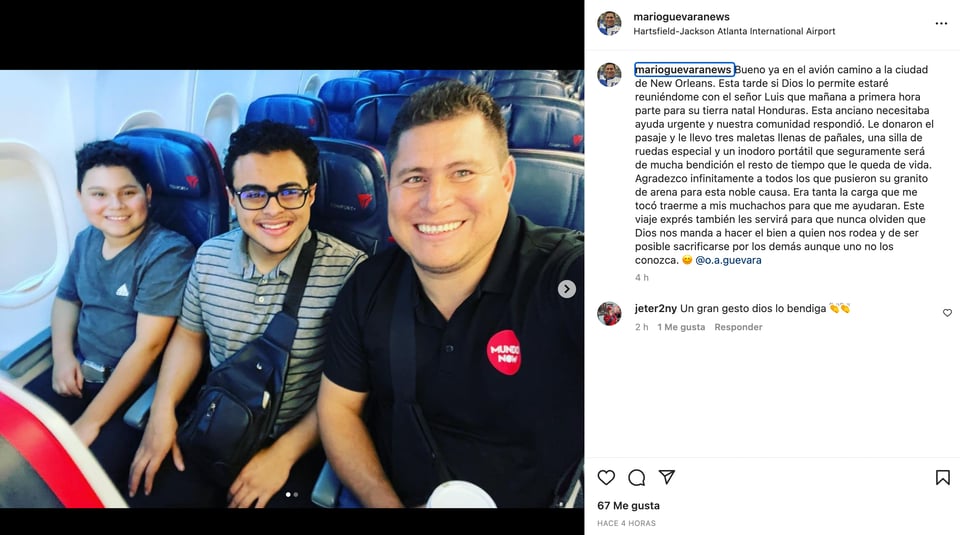 Me tocó viajar para traerle todo a don Luis