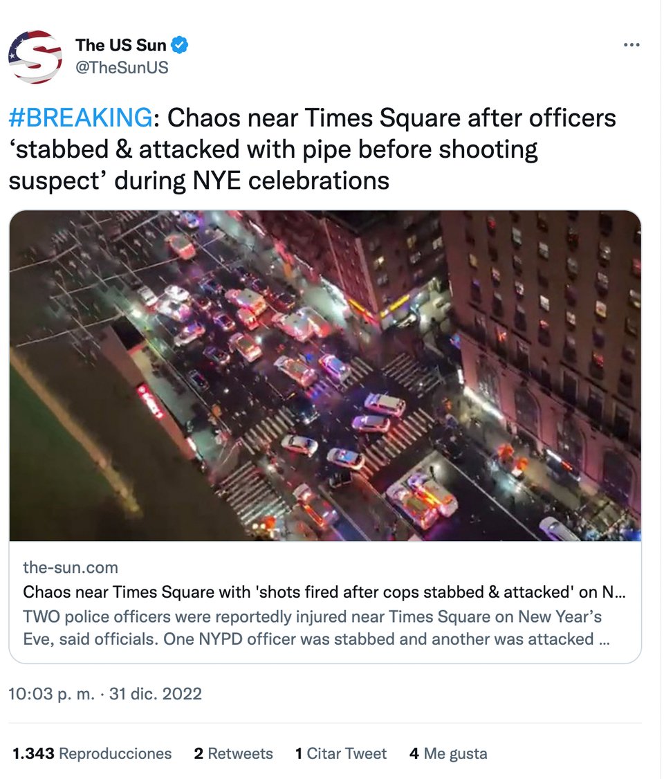 Ataque en Año Nuevo en Times Square