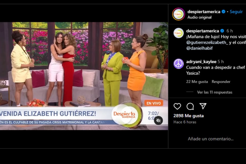 Elizabeth Gutiérrez reappears on television, Elizabeth Gutiérrez, Despierta América, separation, William Levy,