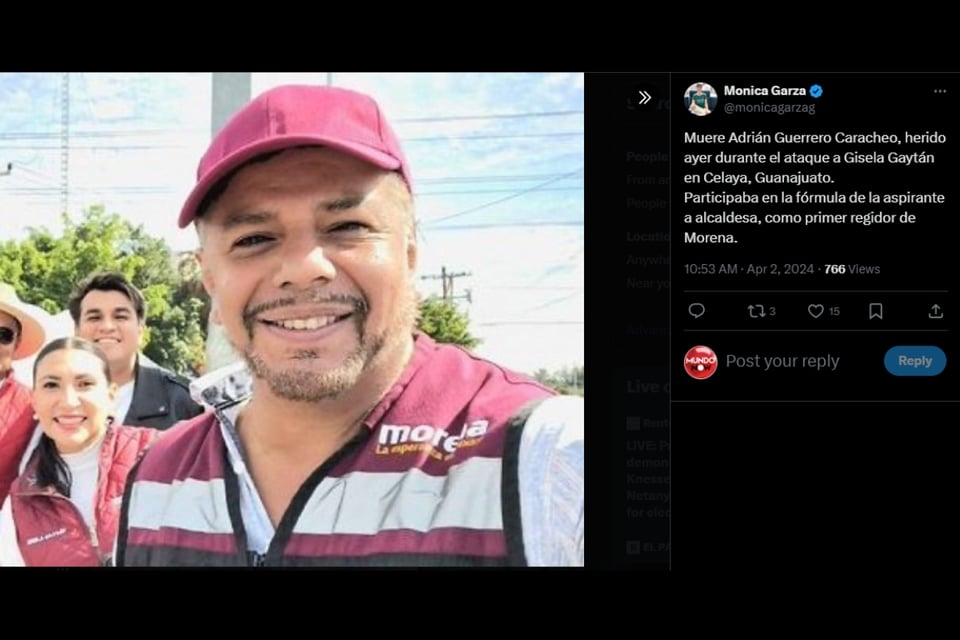 Asesinato, Morena, candidata, Gisela Gaytán, Adrián Guerrero,