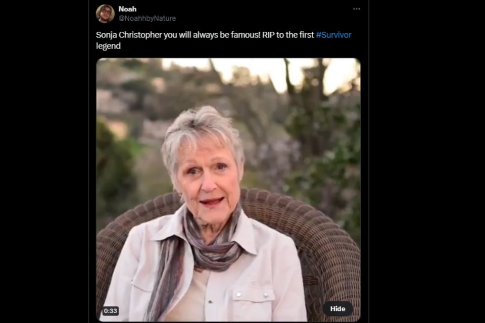 Sonja Christopher, Survivor, Estados Unidos, Muerte, MundoNOW