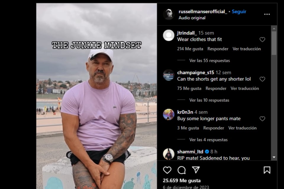 Russell Manser, Influencer, Muerte, Australia, TikTok